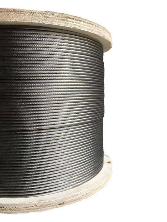 1x19 Stainless Steel Cable 1/8", 3/16", and 1/4" - 250 reel - PanoRAIL®